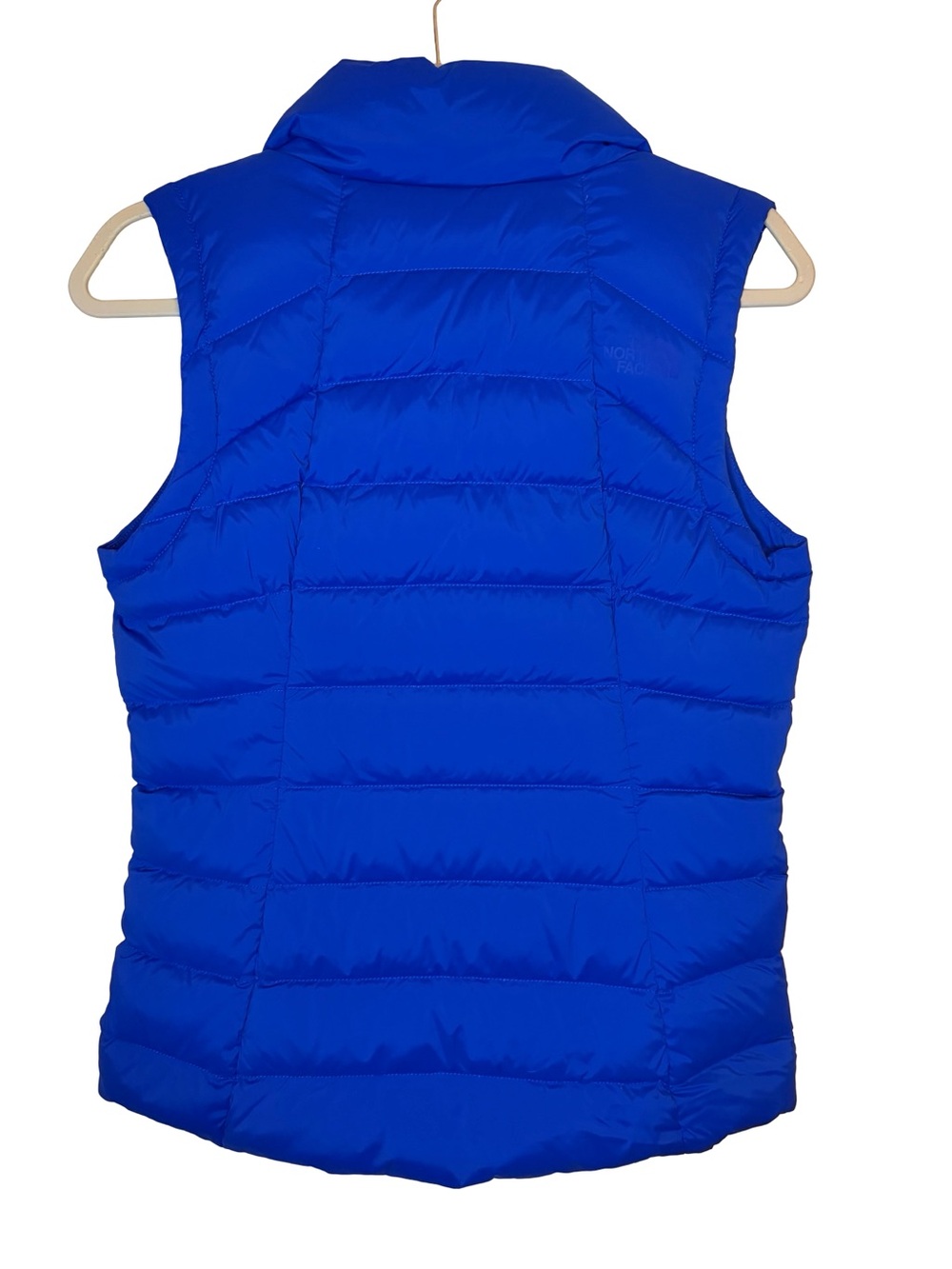 The North Face 700 Fill Down Vest Royal Blue Small Puffer Zip Outdoor Hiking - Picture 8 of 10